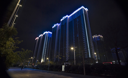 网红打卡圣地，三亿体育助力西安高新路夜景改造提升